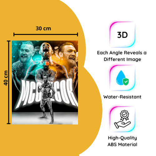 3D poster Conor McGregor